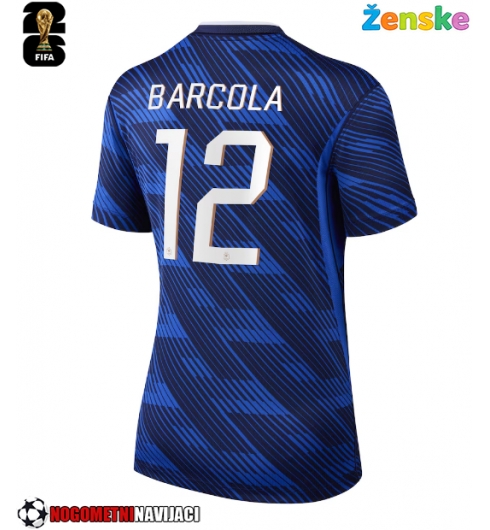 Ženske Nogometnih dresov Francija Bradley Barcola #12 Domači SP 2026 Kratki rokavi Ženske Nogometnih dresov Francija Bradley Barcola #12 Domači SP 2026 Kratki rokavi